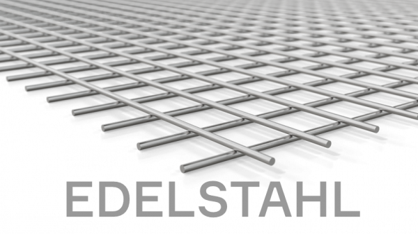 Punktschweißgitter GIDRA® BASE 2500 x 1250 mm, 40 x 40 mm Masche, 5 mm Draht - EDELSTAHL